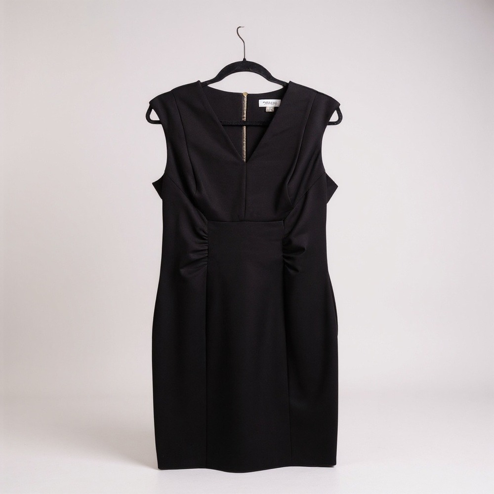 Calvin Klein Women's Black Sleeveless Sheath Dress Career Cocktail